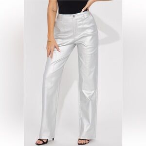 Fashion nova metallic pants